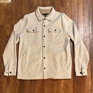 Banana Republic Light Beige Shirt Jacket Large